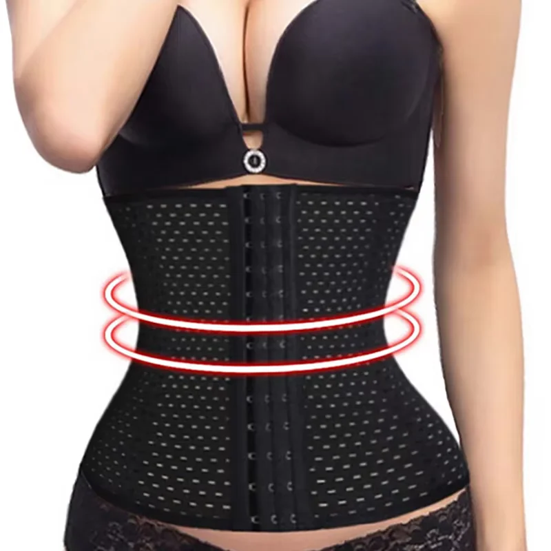 Frauen Taille Unterstützung Fitness Taille Zurück Unterstützung Gürtel Schweiß Taille Trainer Trimmer Workout Atmungsaktive Abdominale Sport Schutz Image