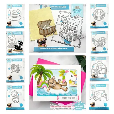 Pirate’s Treasure Dies 2024 New Arrivals Metal Cutting Die Scrapbooking Sunken Ship Die Embossed