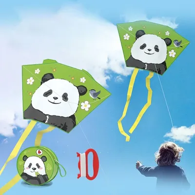 Spring Outing Pocket Kite Easy To Fly 50 Meter Kite Line Animal Wind Kites Family Trips Friends Game