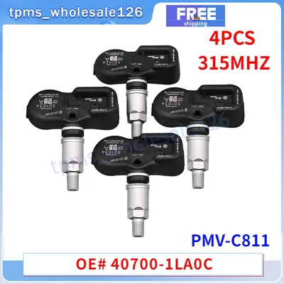 4PCS Tire Pressure Sensor PMV-C811 For INFINITI EX35 FX37 FX50 M56 Q40 QX70 NISSAN 370Z LEAF TPMS