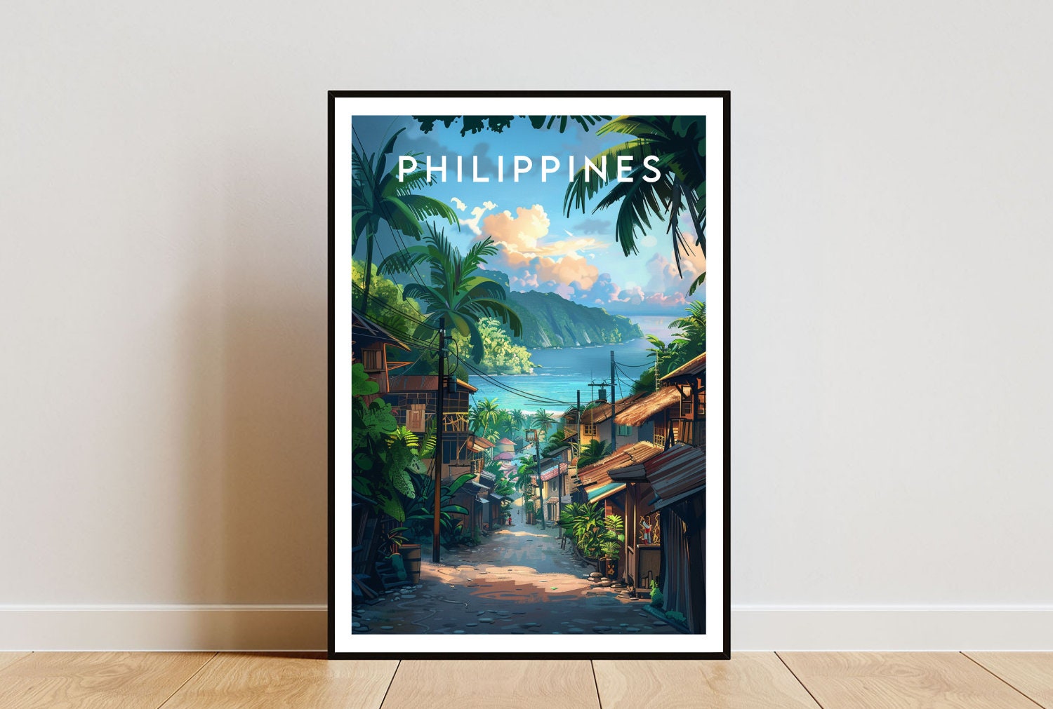 Stampa di viaggio Filippine - Asia, Poster Filippine, Arte murale di viaggio, Stampa Filippine, Filippine, Asia, Poster Asia, Arte murale Filippine