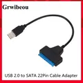 Cavo SATA a USB 3.0 2.0 fino a 6 Gbps 3 Adattatore SATA a USB Supporto disco rigido SSD HDD esterno da 2,5 pollici Cavo Sata III a 22 pin