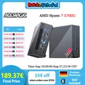 ACEMAGIC AM06Pro Mini PC AMD Ryzen 7 5700U 32 GB DDR4 512 GB SSD Mini Computer 4K Triplo Display Dual Ethernet WiFi6 BT5.2