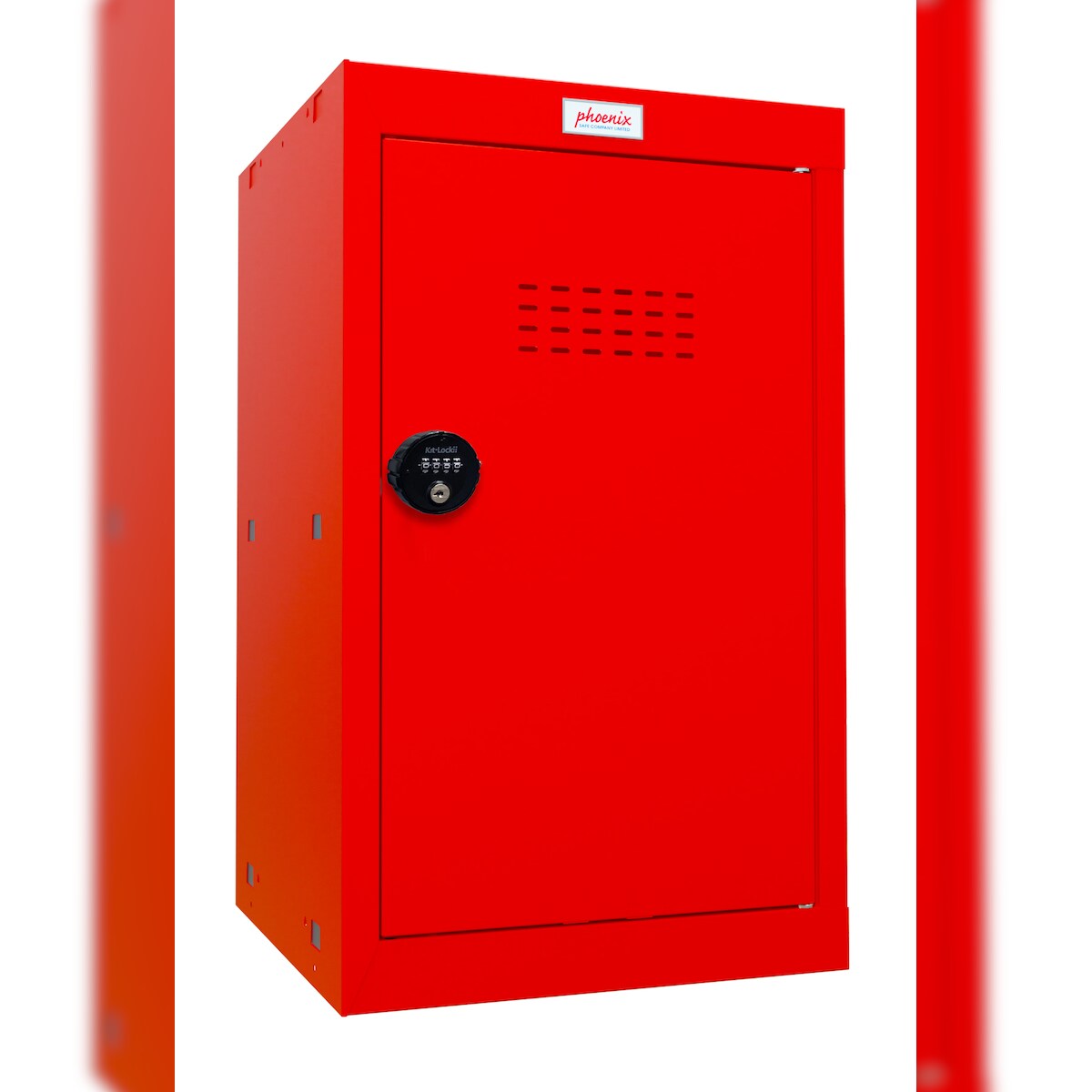 Phoenix CL0644RRC Würfel-Schließfach Cube Locker 87L Rot - Kombinationsschloss - Für Hause, Büro, Fitness, Schüle Image