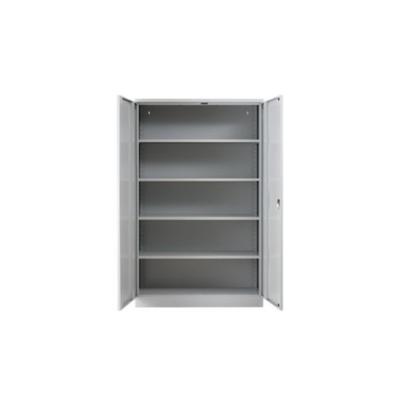 PROREGAL Stahlschrank BEE mit 7 lackierten Fachböden | HxBxT 195x120x42cm | Grau-Grau | Werkstattschrank Werkzeugschrank Aktenschrank Universalschrank Image