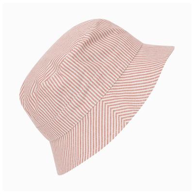 Huttelihut - Kid's Bucket Hat Woven Stripe - Hut Gr 50 cm - 12-24 Months weiß/rosa Image