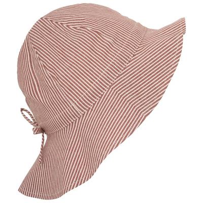 Huttelihut - Kid's Summer Hat Woven Stripe - Hut Gr 50 cm - 12-24 Months braun/rosa Image