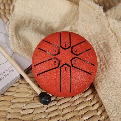 TEMU Outdoor Garden Rain Drum, Drum For Rain, Waterproof , Garden Musical Instrument, (red) - Steel Body, Easy To With A Portable Instrument