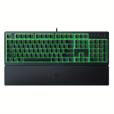 TEMU Razer V3 X Gaming Keyboard, Low Profile Keys, Silent Membrane, Spill Resistant, Rgb Backlit, Ergonomic Wrist Rest, Snap Tap, Usb Cable Included, ≤36v Operating Voltage, No Battery Required Image