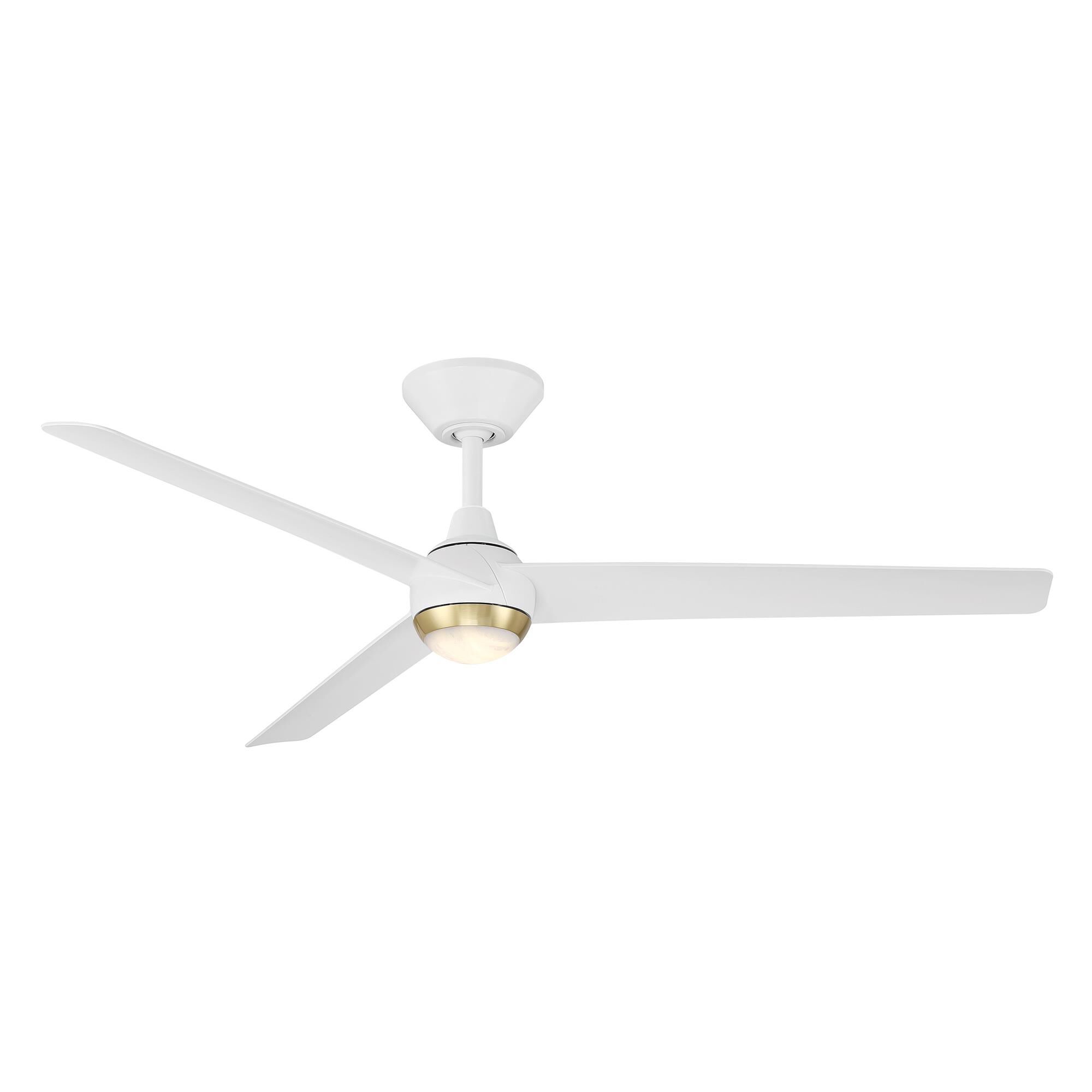 Modern Forms Pisces 54 Inch Ceiling Fan with Light Kit - FR-W2503-54L-SB/MW