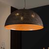 Zijlstra Hängelampe Punchray, dimmbar, braun / rost, für Wohn- / Esszimmer, Metall, Vintage, Pendelleuchte