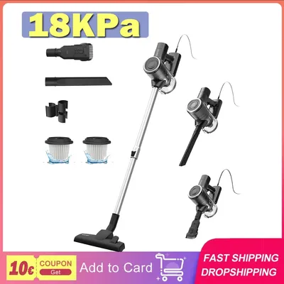 Vactidy C6 kabelgebundener Staubsauger, 18 kPa leistungsstarke Saugkraft, 800-ml-Staubbox, mit 7 m Image
