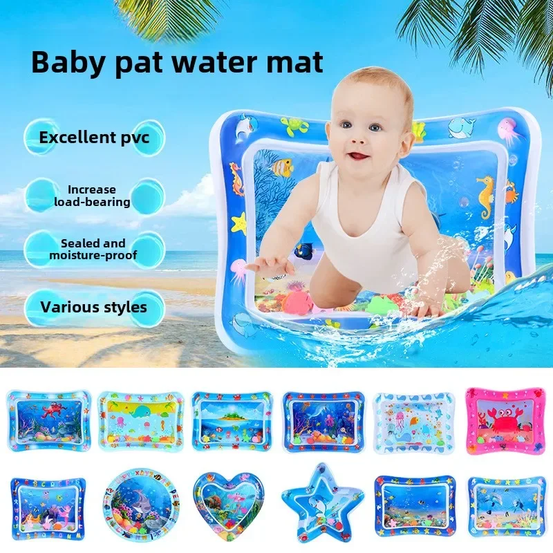 Große Baby-Spielmatte, aufblasbares Wasser, hochwertige Baby-Wasserspielmatte für die frühe Bildung, geeignet für Baby-Aktivitäts-Übungsspielzeug