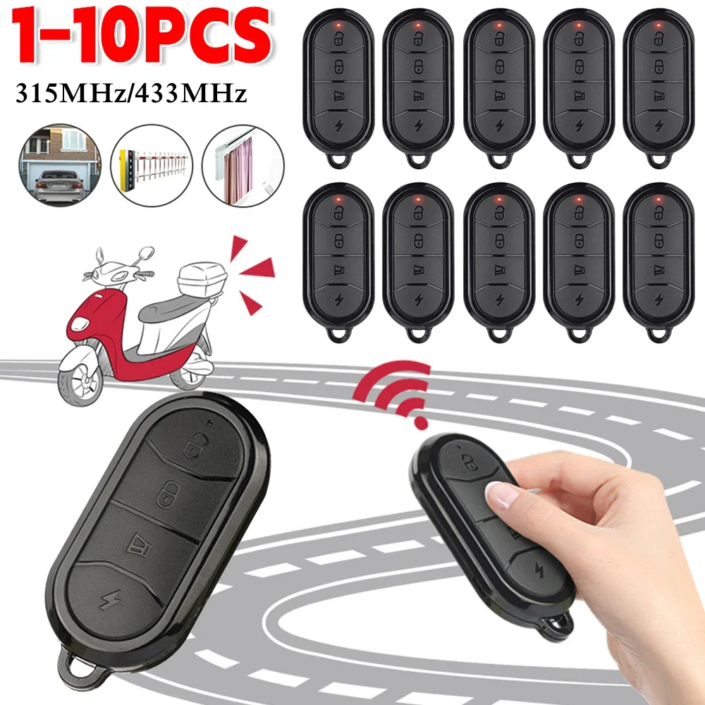 1-10PCS Kopie Fernbedienung 315 MHz 433 MHz Klonen Duplizierer 4 Tasten Schlüssel Fob Universal Garage tür Steuerung für Smart Home Image