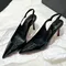 Sexy Brand Pointed Toe Thin High Heels Women Hollow Elegant Office Shoes Patent Leather Classic
