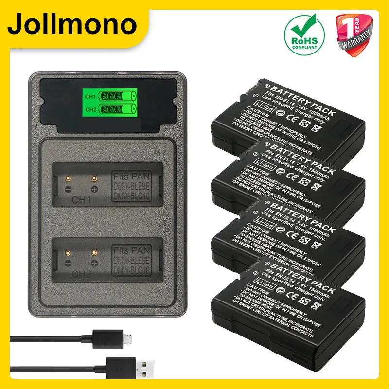 EN-EL14 1500 MAH KAMERA BATTERIE EN-EL14A FÜR Nikon D3100 D3200 D3300 D3400 D3500 D5600 D5100 D5200 P7000 P7800 ENEL14 BATTERIE Image