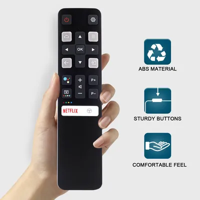 Fernbedienung (Rc802V Fnr1) Reemplazo Para Todos Los Tcl Android 4K Uhd Smart Tv Sin Comando De Voz Image