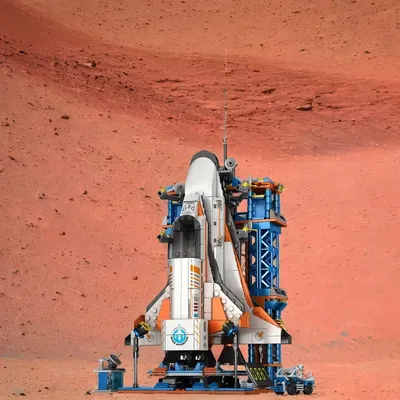 Chinesische bemannte Rakete Modell Raumstation Bausteine riesige Satellitenrakete Montage Junge Image