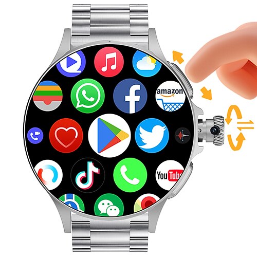 iMosi 4G SIM Smart Watch WiFi GPS Herzfrequenzmonitor Bluetooth Android iOS 1880mAh Batterie 1,95