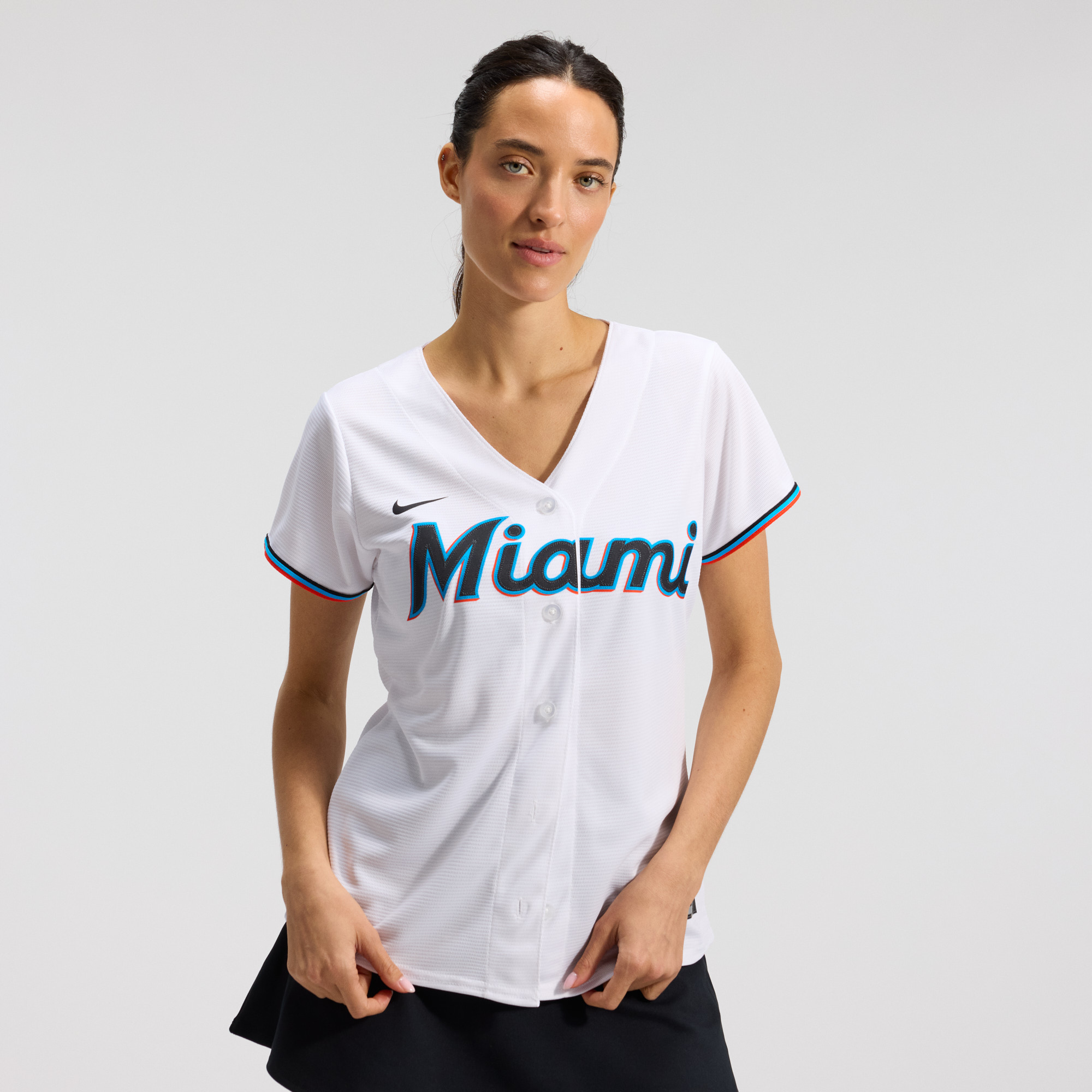 "Miami Marlins Nike Replica Home Jersey - Womens" Image