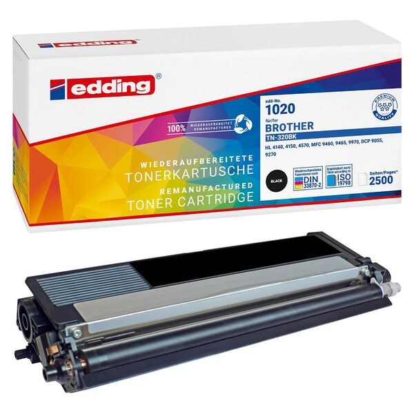 Edding Toner ersetzt Brother »TN-320BK« EDD-1020 schwarz schwarz Image