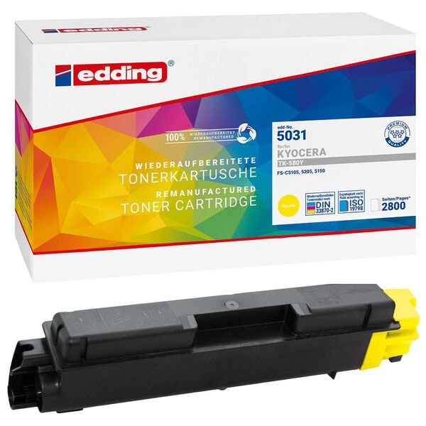 Edding Toner ersetzt Kyocera »580Y« gelb gelb Image