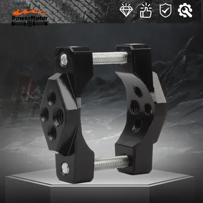 Motorcycle Stent 32-54mm Bracket Handlebar Bumper Clamp Auxiliary Spotlight Headlight Mount Clip