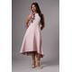 Coast Womens Petite 3D Corsage High Low Dress - Dusty Pink - Size 8 UK | Coast Sale | Discount Designer Brands