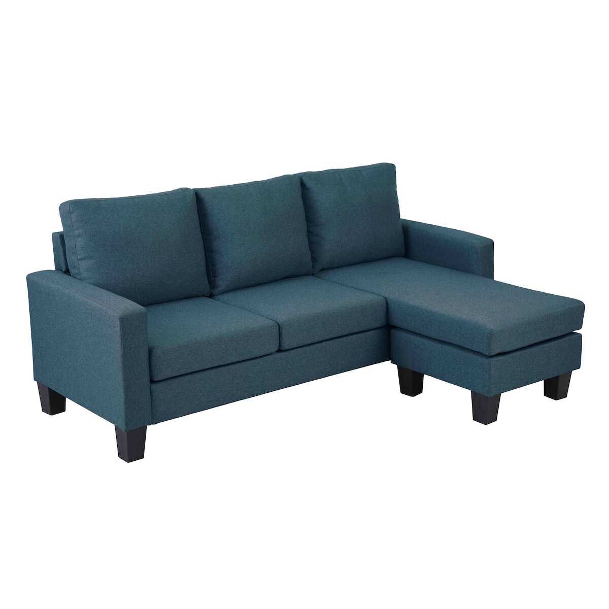 Oviala Business Ecksofa mit Meridian aus Stoff, 3-Sitzer, blau Image