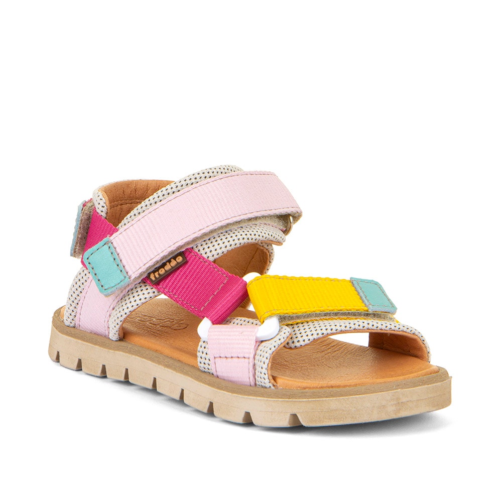 Sandale FRODDO, Kinder, Gr. 33, rosa (rosa, mulit), Textil, colorblocking, Sportlich, Schuhe Image
