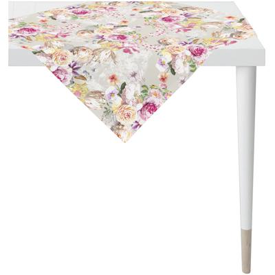 Mitteldecke APELT "5451", rosa (rosé), B:85cm L:85cm, Baumwolle, Polyester, Tischdecken Image