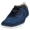Slip-On Sneaker BUGATTI, Herren, Gr. 43, blau (blau used), Lederimitat, sportlich, Schuhe, Freizeitschuh, Halbschuh, Slipper mit Lochmuster, Topseller