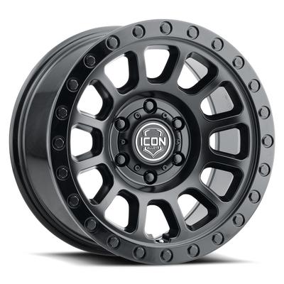 ICON Vehicle Dynamics Wheel Aluminum Black, nan, Lifetime Limited Warranty - 2-year Poweder Coat Finish ICNWH8017857345DB
