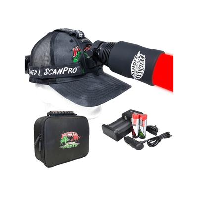 Wicked Hunting Lights ScanPro iC GEN4 LED Red Night Hunting Headlamp Black W2102