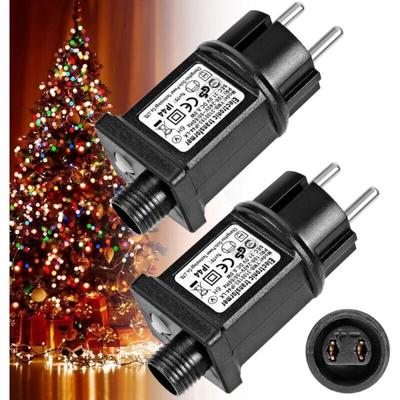 Cyslmuk - 2x 31V 6W LED-Leistungstransformator, IP44 blinkender Niederspannungs-Treiberadapter mit Image