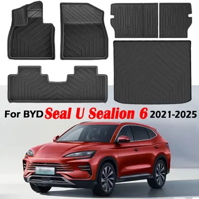 TPE Floor Mats for BYD Seal U/Song Plus Sealion 6 2021-2025,All Weather Floor Liners Trunk Mat Heavy