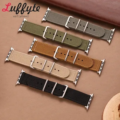 Nylon-Uhrenarmband für Apple Watch Band 49/46/45/41/42/44/40/38 mm Uhrenarmband für Iwatch Serie Image