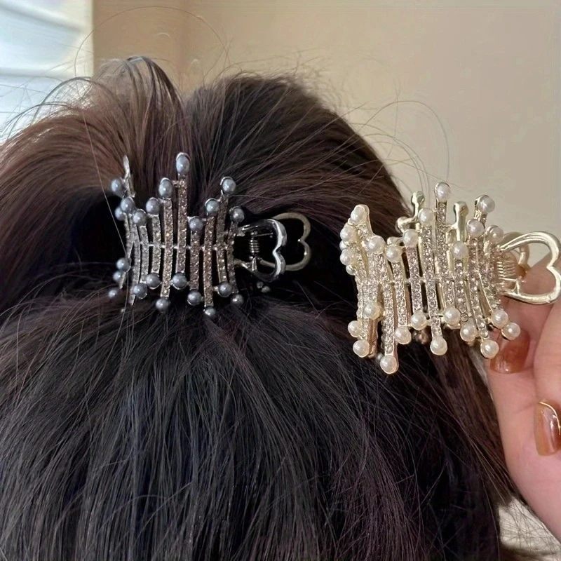 1pc Zink legierung Strass unregelmäßige Haarschmuck, High-End-Temperament vielseitige Kopfschmuck, hohe Pferdes chwanz festes Artefakt, Suita Image