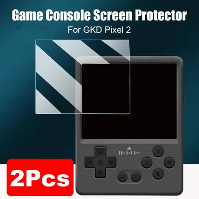 2 Stück weiche Folie für GKD Pixel 2 Gaming-Konsole, hohe Klarheit, kratzfest, weicher Displayschutz Image