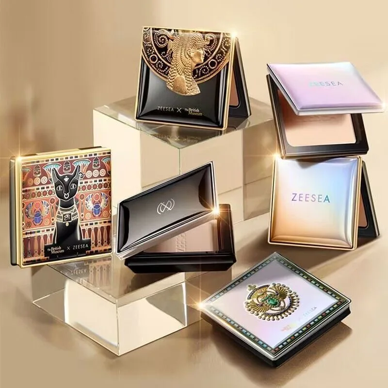 ZEESEA gepresstes Mineral-Make-up, natürliche Puder-Grundierung mit Concealer und Finishing-Puder, mittlere bis vollständige Abdeckung, vegan-freundlich Image