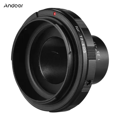Andoer 1.25-T2-EOS Adapter Ring for Canon EOS Camera 1.25 Inch Eyepiece T2 Telescope for Scenery Photography Astrophotography