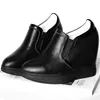 Große Größe 42 43 44 45 46 Schuhe Frauen Echtes Leder Keile High Heel Stiefeletten Weibliche Runde