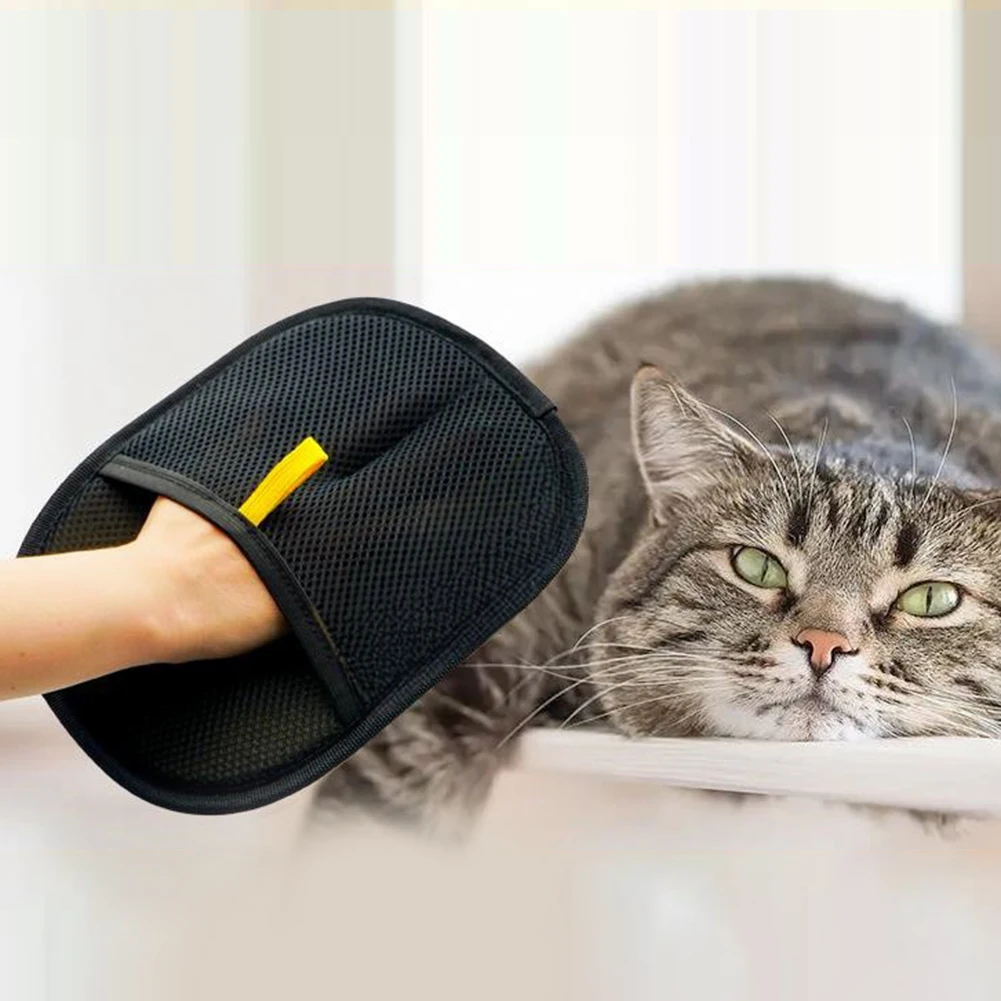 1/2/3 Stück Tierpflege-Handschuhe, Tierhaarentferner-Handschuh, Tierhaarentferner-Handschuhe für Hund, Katze, Kaninchen, mit langem/kurzem/lockigem Haar Image