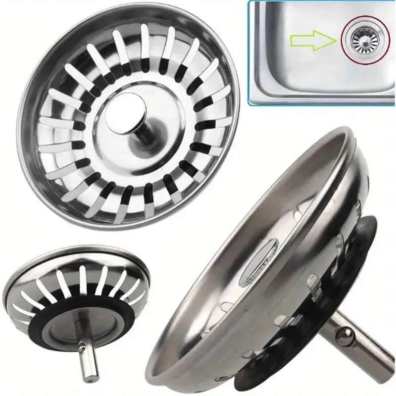 2pcs Kitchen Sink Strainer Stopper Waste Plug Sink Filter Filtre Sink Strainer Filter Floor Drain Kitchen Tools
