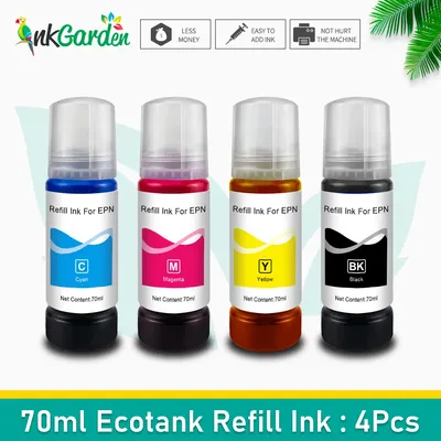 Universal Refill Dye Ink For Epson Ecotank ET-2710 2711 2712 2714 2715 2720 2726 Inkjet Printer