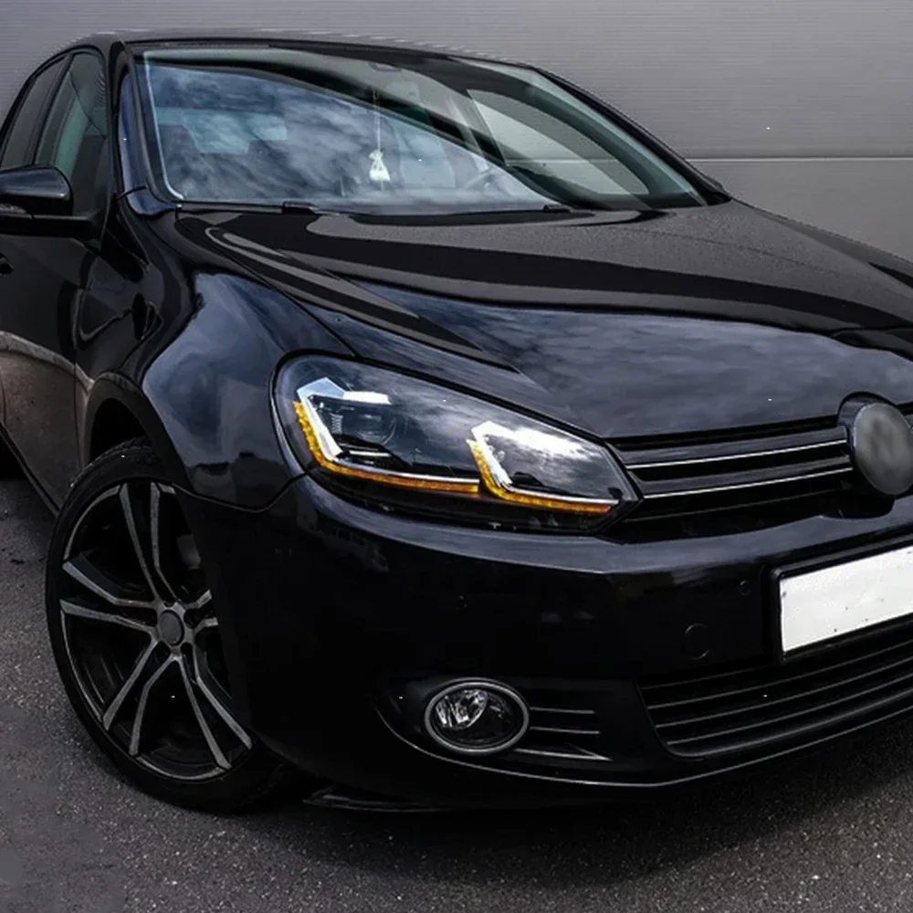 Per VW Golf 6 MK6 2010-2012 Auto Gruppo Faro Aggiornamento Golf 7.5 LED Auto Luci Fronte Proiettore Doppia lente Accessori