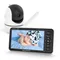 Babystar Baby monitor da 5,5", Pan-Tilt-Zoom, portata 1.000 piedi Nessun WiFi, visione notturna,