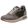 Sneaker RIEKER, Herren, Gr. 44, beige (beige kombiniert), Veloursleder, Lederimitat, Textil, sportlich, Schuhe, Schnürschuh, Halbschuh, Freizeitschuh mit gepolstertem Schaftrand
