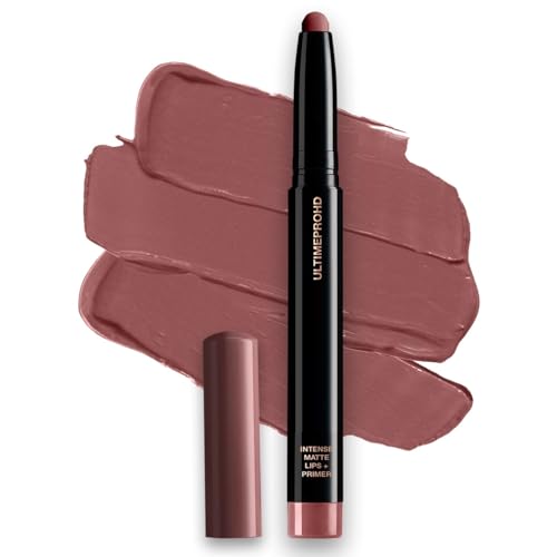 Ultim.e Pro HD Intense Matte Lipstick + Primer - Russet (Brown)| 9HR Long Stay | Flawless HD Matte Finish | Intense Color | Lightweight | Smooth Glide | Primer Infused, 1.4g (Pack Of 1)