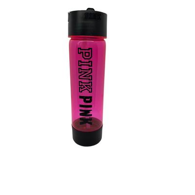 Victoria's Secret Dining | Victoria's Secret Pink Campus Water Bottle With Straw 24 Oz Hot Pink & Black | Color: Black | Size: 24 Oz